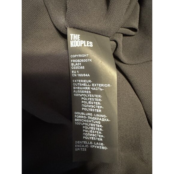 The Kooples Vestaire Lace Trim Pleated Dress Size 1 (US 4) NEW $415 - Picture 7 of 13